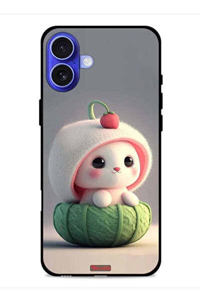 Tolwak غطاء حماية لجهاز Apple iPhone 16 Plus على شكل أرنب صغير لطيف