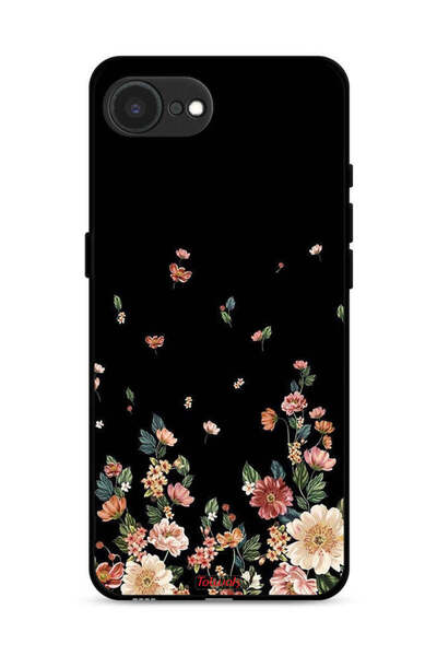 Tolwak غطاء حماية لجهاز Apple iPhone 16e مع زهور صغيرة في الأسفل