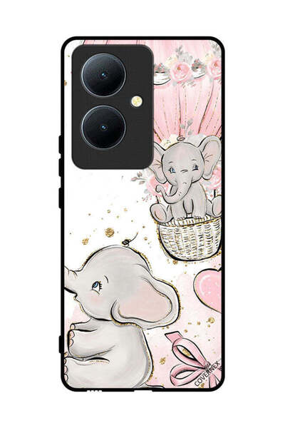 Covernex غطاء حماية لهاتف Vivo Y78+ 5G برسومات فيلة صغيرة