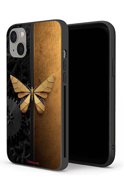 Tolwak غطاء حماية لجهاز Apple iPhone 13 mini بتصميم فراشة فولاذية