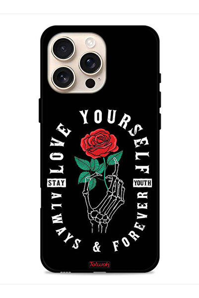 Tolwak غطاء حماية لجهاز Apple iPhone 16 Pro - أحب نفسك دائمًا