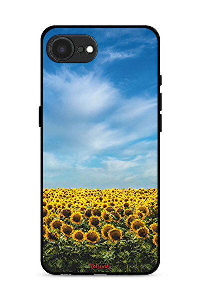Tolwak غطاء حماية لجهاز Apple iPhone 16e بطبعة عباد الشمس تحت السماء