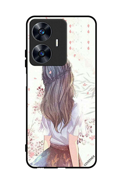Covernex غطاء حماية لهاتف Realme C55 فتاة لطيفة في تفكير عميق