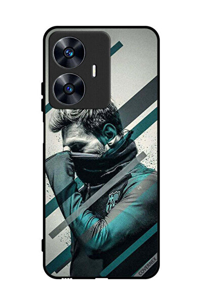 Covernex غطاء حماية لهاتف Realme C55 وجه ميسي المختبئ