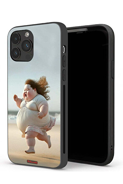 Tolwak جراب حماية لجهاز Apple iPhone 13 Pro - فتاة سمينة تركض