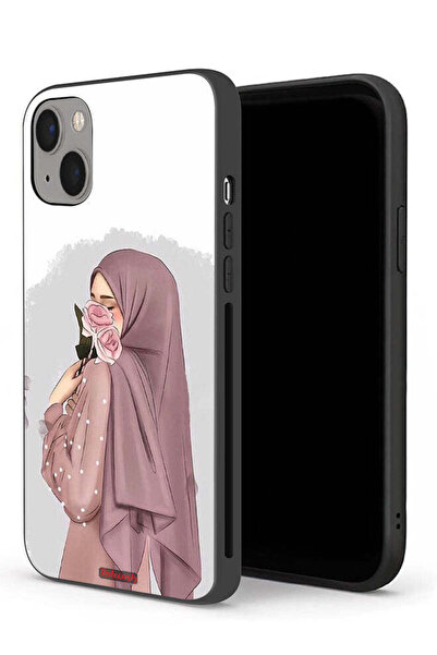 Tolwak غطاء حماية لجهاز آيفون 13 من آبل يحمل صورة فتاة تحمل ورودًا
