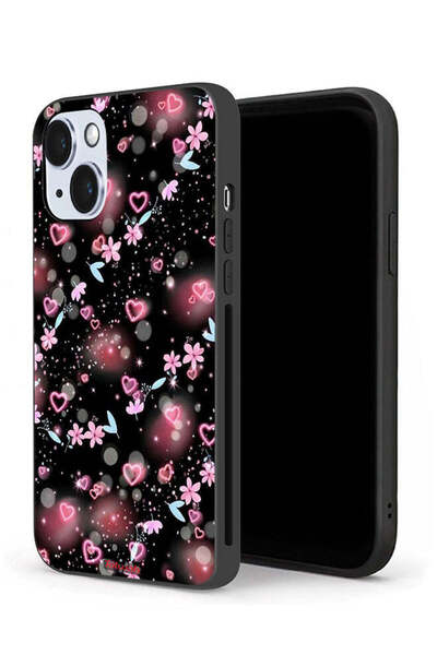 Tolwak جراب حماية لجهاز Apple iPhone 14 Plus برسومات قلوب وأزهار صغيرة