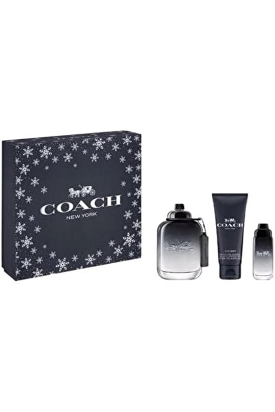 Coach NEW YORK 3 PIECE GIFT SET - 3.3 OZ EAU DE TOILETTE SPRAY