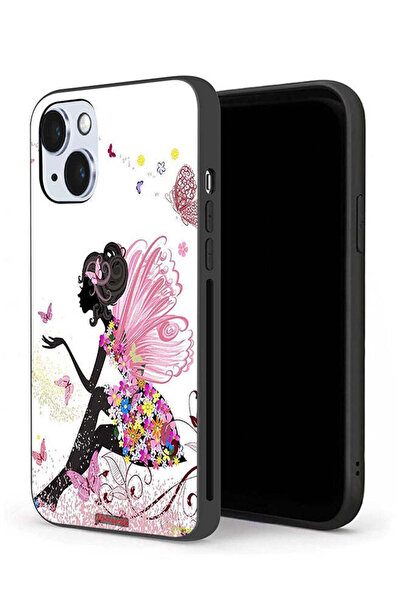 Tolwak جراب حماية لجهاز Apple iPhone 14 بتصميم فتاة الفراشة