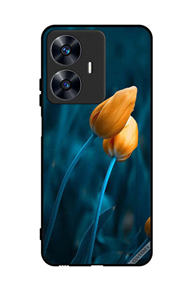Covernex غطاء حماية لهاتف Realme C55 مع زهرتين لطيفتين