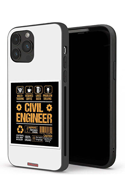 Tolwak جراب حماية لجهاز Apple iPhone 13 Pro - ملصق مهندس مدني