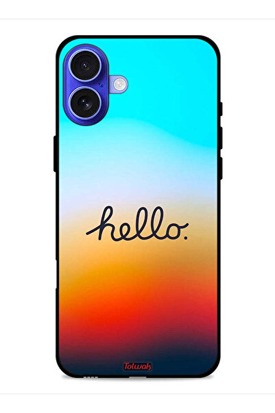 Tolwak غطاء حماية لجهاز Apple iPhone 16 Plus Hello