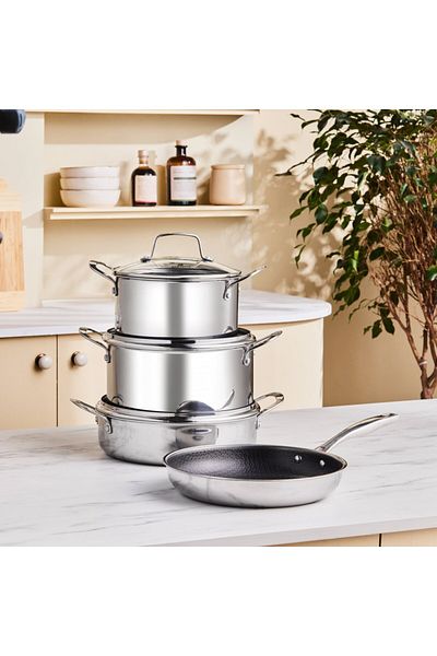 Karaca Ceramica Steel 3Ply Edelstahl-Kochgeschirr-Set