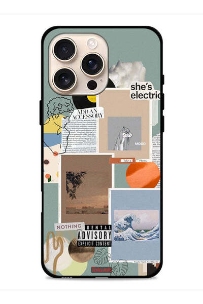 Tolwak غطاء حماية لجهاز Apple iPhone 16 Pro Max - She Is Electric