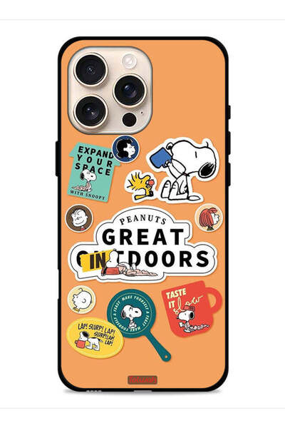 Tolwak غطاء حماية لجهاز Apple iPhone 16 Pro Max بملصقات الفول السوداني