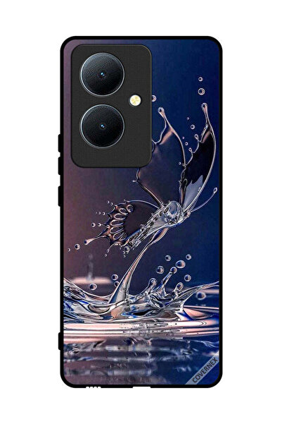Covernex غطاء حماية لهاتف Vivo Y78 5G بتصميم قطرات الماء على شكل فراشة