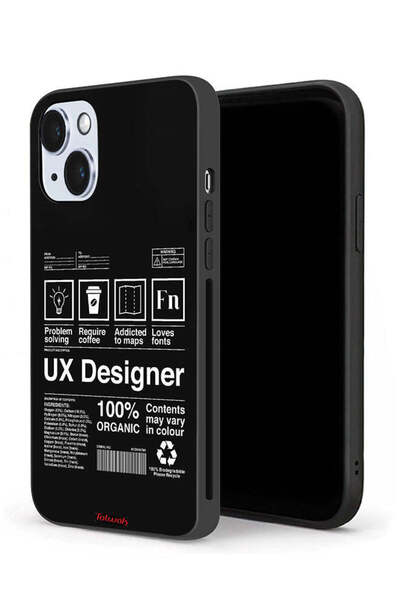 Tolwak جراب حماية لجهاز Apple iPhone 14 Plus، ملصق مصمم تجربة المستخدم