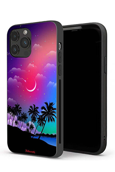 Tolwak غطاء حماية لجهاز Apple iPhone 13 Pro برسومات القمر في الليل