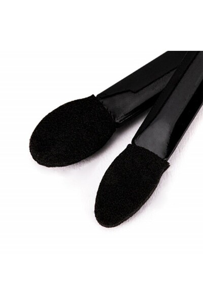 Flippy Set of 20 Dual-Ended Makeup Applicators, 6.2 cm, Polyurethane and Sponge, Black