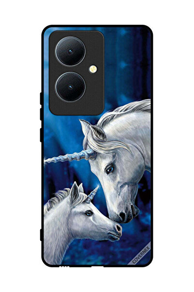 Covernex غطاء حماية لهاتف Vivo Y78+ 5G - محب يونيكورن - طفل يونيكورن