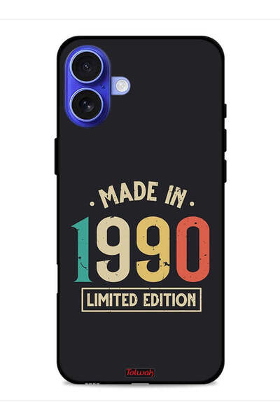 Tolwak غطاء حماية لجهاز Apple iPhone 16، إصدار محدود، صنع في عام 1990