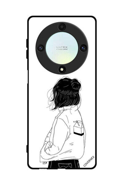 Covernex غطاء حماية لهاتف Honor X9a - فتاة تفكر بعمق كبير