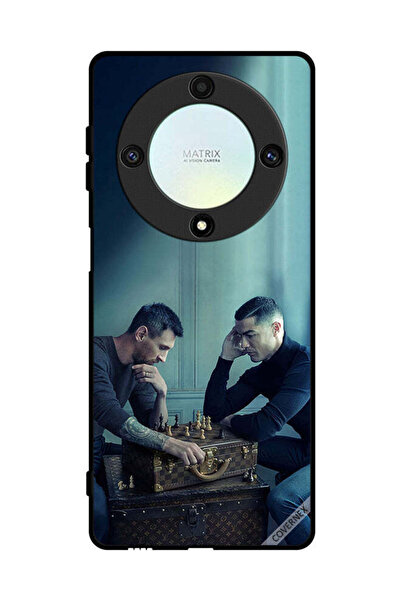 Covernex غطاء حماية لهاتف Honor X9a ميسي ضد رونالدو يلعبان الشطرنج