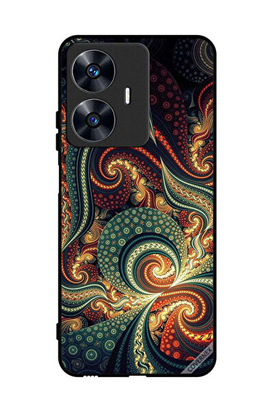 Covernex Protective Case Cover For Realme C55 Mandala Vintage Pattern
