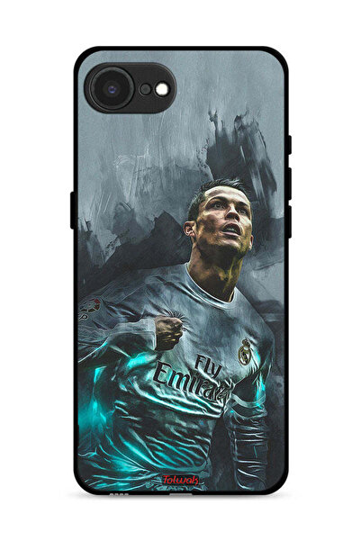 Tolwak غطاء حماية لهاتف آيفون 16e من آبل، رسم كريستيانو رونالدو