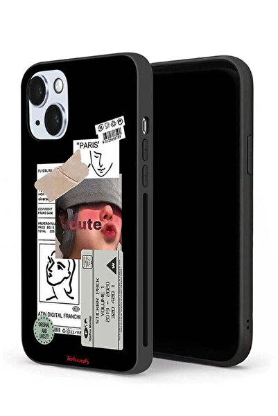 Tolwak جراب حماية لجهاز Apple iPhone 14 بملصق لطيف