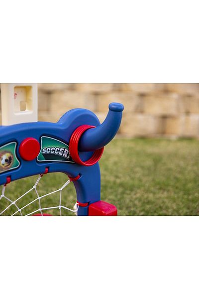 Dazmers Activity center, 3 in 1 sports center,basketball, soccer, and ring toss, adjustable basketball hoop