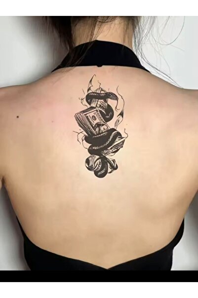 Arescollection YARI KALICI ( MİN 15 GÜN MAX 1 AY) yılan ve dolar FİGÜRLÜ TATT...