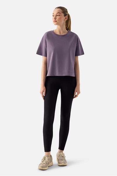 Superstacy Noya Short Oversize Dark Lilac T-Shirt
