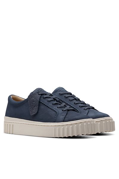 CLARKS Teniși albaștri pentru femei CLARKS-26181210 048 BLEUMARIN NUBUCK