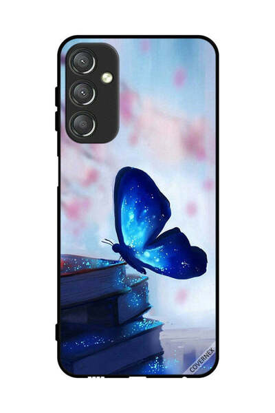 Covernex غطاء حماية لهاتف سامسونج جالاكسي A24 4G بتصميم فراشة جالسة على كتاب