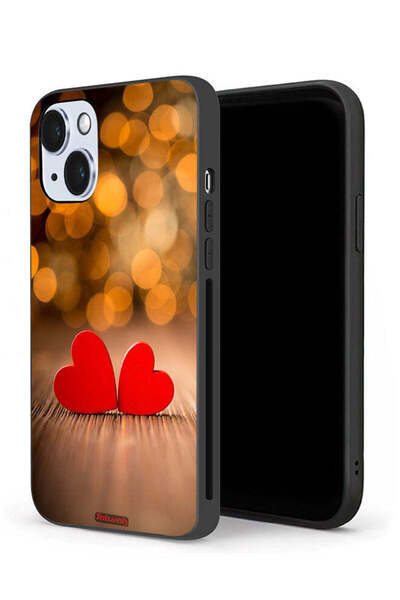 Tolwak جراب حماية لجهاز Apple iPhone 14 بتصميم قلبين جميلين