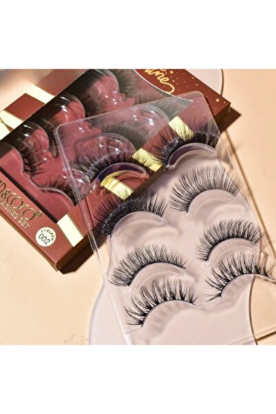 Bibilel Set of 4 Pairs False Eyelashes, Bibilel, Size 6