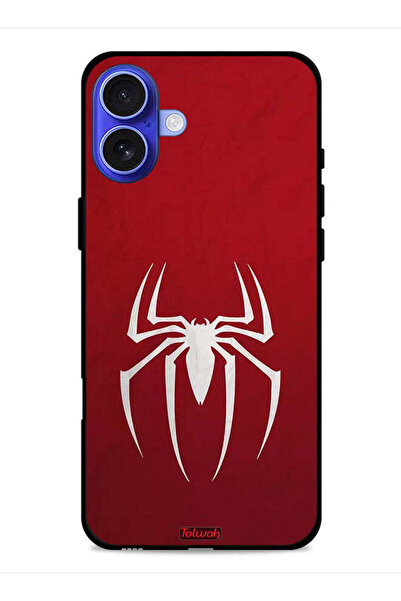 Tolwak غطاء حماية لجهاز Apple iPhone 16 بتصميم Spider Icon