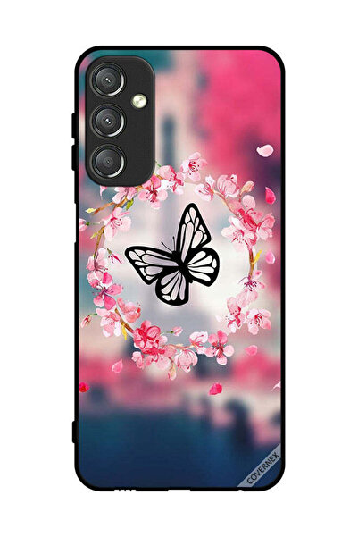 Covernex غطاء حماية لهاتف سامسونج جالاكسي A24 4G بتصميم فراشة وحلقات زهور