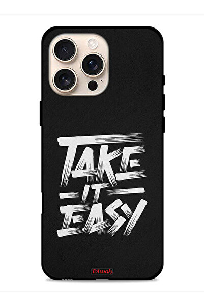Tolwak غطاء حماية لجهاز Apple iPhone 16 Pro Max - Take It Easy