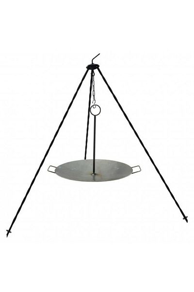 Perfect Home Disc Pentru Gratar, Metalic, Cu Picioare Si Agatator, 40.5x32 Cm,