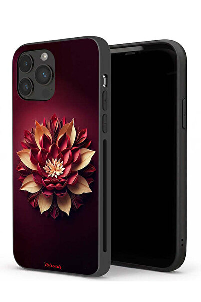 Tolwak جراب حماية لجهاز Apple iPhone 13 Pro Max بتصميم زهور تجريدية