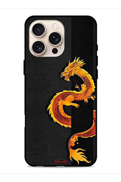 Tolwak غطاء حماية لجهاز Apple iPhone 16 Pro Max بتصميم فن التنين