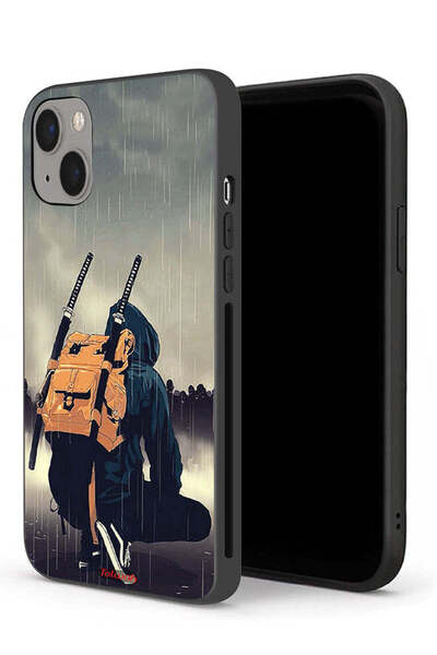 Tolwak غطاء حماية لجهاز آيفون 13 ميني من آبل، رسمة سيف ساموراي رقمية