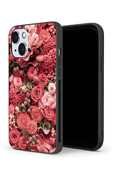 Tolwak غطاء حماية لجهاز Apple iPhone 14 Plus بلون الخوخ والورود