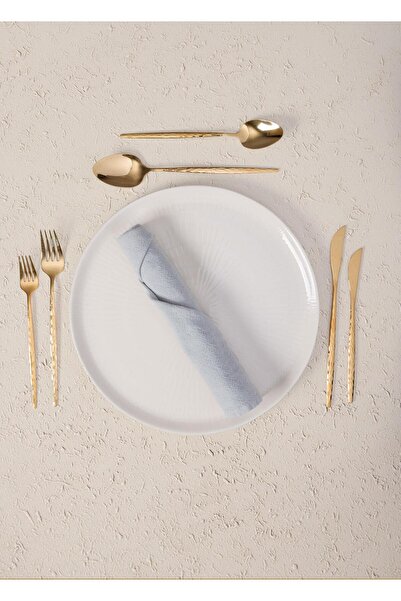 The Mia Shiny Cutlery Spoon Knife Set Gold 36 Pieces