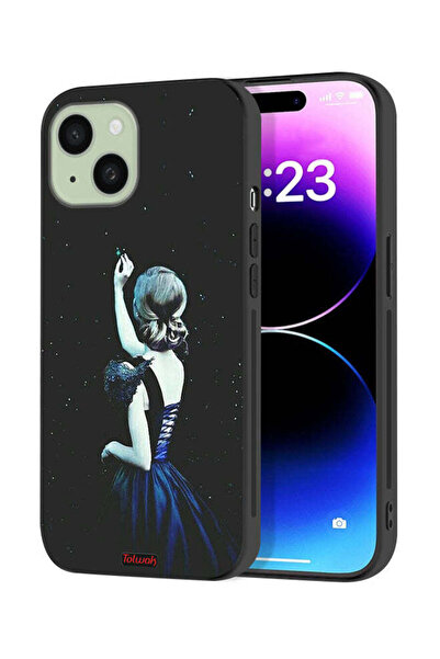 Tolwak Apple iPhone 15 Plus Protective Case Cover Touching Star