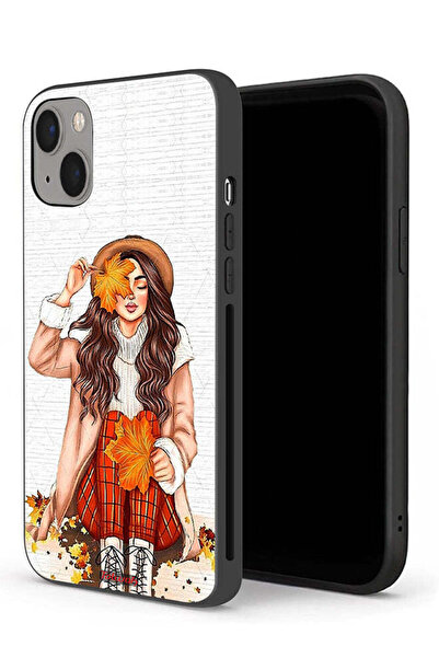 Tolwak غطاء حماية لجهاز Apple iPhone 13 mini يحمل صورة أوراق الخريف