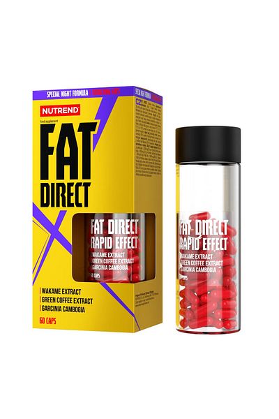 Nutrend Fat Direct, Fat Burner, Special Night Formula, 60 Caps, 60 Servings