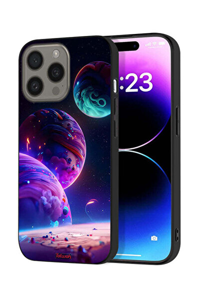 Tolwak غطاء حماية لجهاز Apple iPhone 15 Pro Max بنمط كوكبي